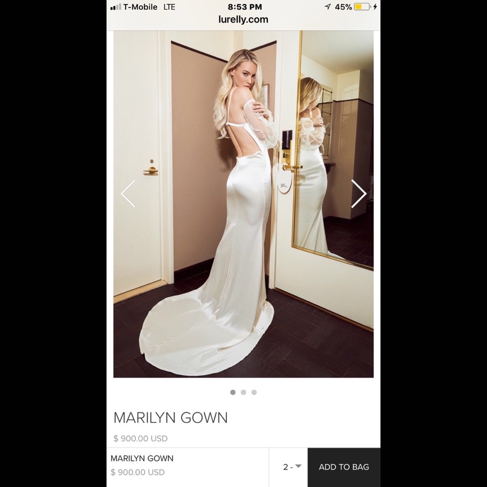 Lurelly Marilyn gown in ivory